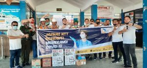 Dukung Pemprov NTT atasi Covid-19, JAPNAS NTT donasi 2 unit Bilik Disinfektan dan APD ke Pelabuhan Tenau
