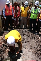 Bupati Kupang Letakan Batu Pertama  Ground Breaking Pembangunan IPA SPAM Raknamo