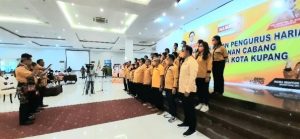 Lantik Badan Pengurus DPC kota Kupang, Ini Pesan Refafi Gah