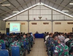 BNN provinsi NTT Sosialisasi P4GN dan Tes Urine bagi Pejabat dan Prajurit Lantamal VII Kupang