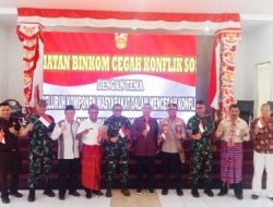 Cegah Konflik Sosial Di Masyarakat, KODIM 1604/Kupang Gelar Binkom